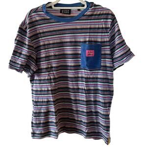 Scotch & Soda The Sun Comes Up Colorful Stripes 100% Cotton - L Laidback Casual